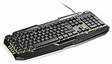 snakebyte PC KEYBOARD - USB Gaming Tastatur / 19 Tasten mit Anti-Ghosting / Rubberdome-Tasten / 10 Mio. Tastenanschläge Lebensdauer / LED-Hintergrundbeleuchtung / Gamer / Büro / QWERTZ - DE Layout