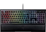 Razer Ornata Chroma - Gaming Tastatur mit Mecha-membranen Hybrid-Schaltern (Ergonomische Handballenablage, voll programmierbar, RGB Chroma) QWERTZ | DE-Layout, Schwarz